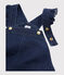 Salopette jurk voor meisjes blauw DENIM BLEU FONCE