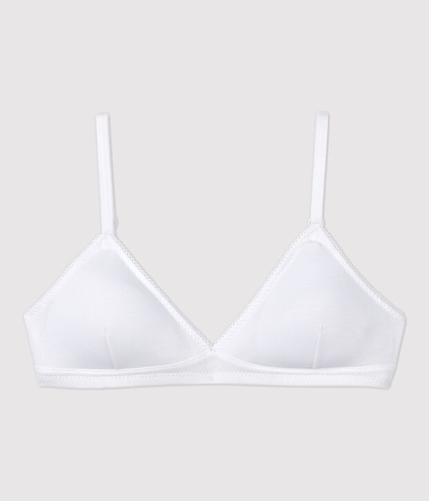 Soutien-gorge padd&eacute; blanc fille blanc