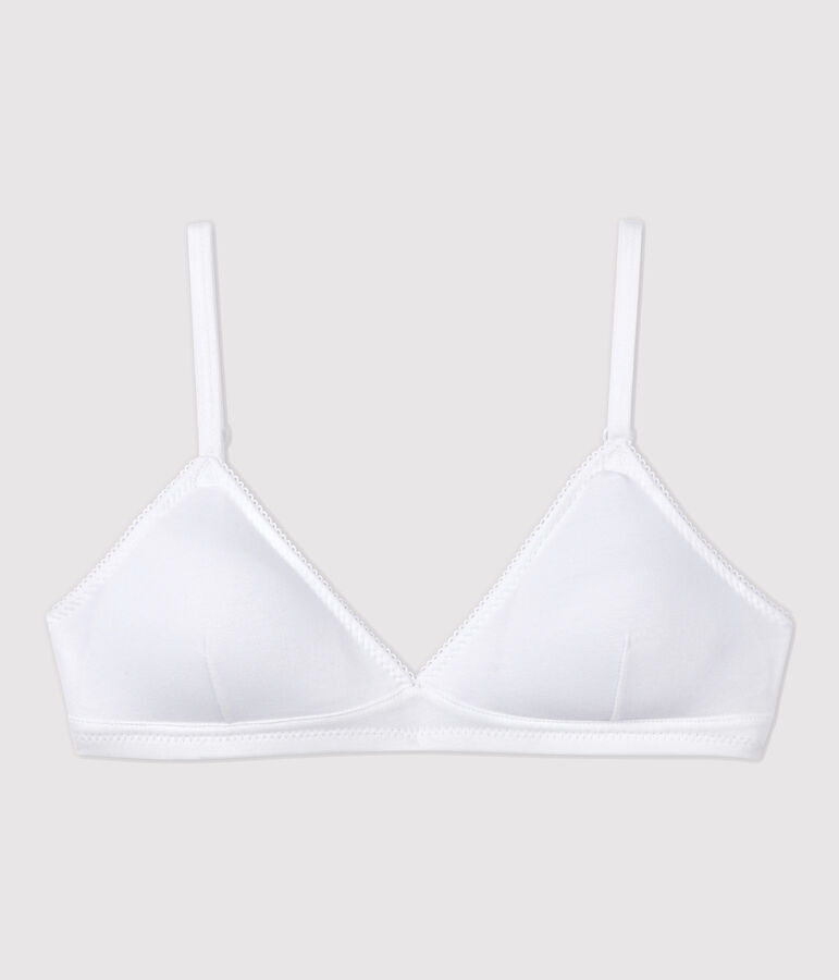 Soutien-gorge padd&eacute; blanc fille blanc