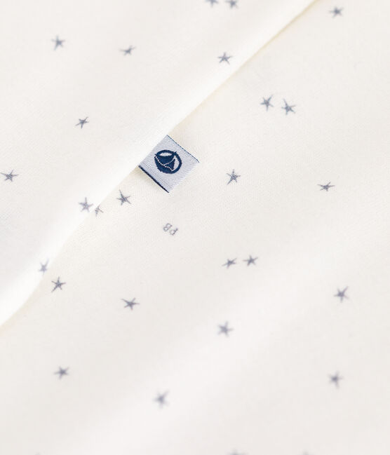 Pyjama bébé en coton petites étoiles blanc MARSHMALLOW/blanc MISTIGRI