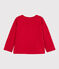 Molton cardigan voor meisjesbaby rood TERKUIT