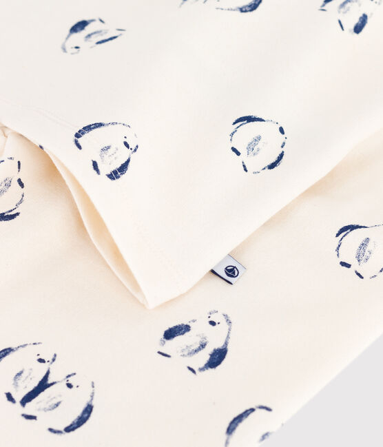 Kinderpyjama van fleece met pinguïnprint blauw MILK/ SOIR