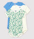 Lot de 3 bodies manches courtes cactus bébé en coton et lin