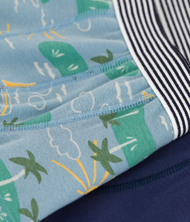 Lot de 2 boxers explorateur en coton petit gar&ccedil;on multicouleur