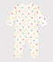 Pyjama bébé en coton cœurs blanc MARSHMALLOW/blanc MULTICO