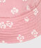 KINDEREN MEISJE ROZE BLOEM KATOEN GAAS HOED CAPLINE roze CHARME/wit MARSHMALLOW