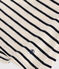 Bloesje met korte mouw van jersey voor baby's wit AVALANCHE/blauw SMOKING
