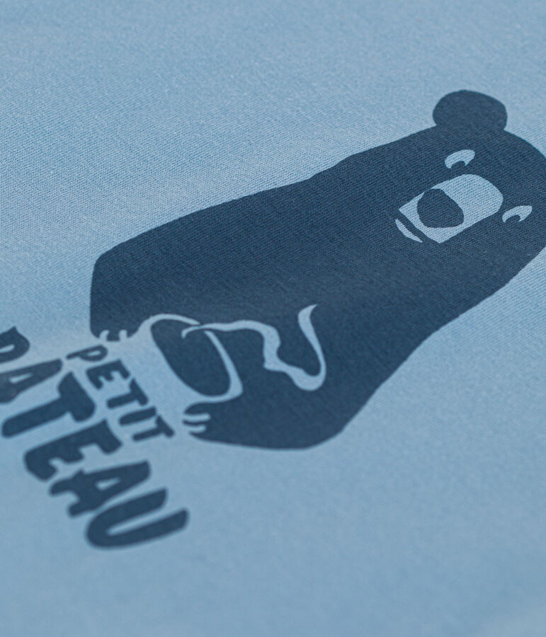 T-shirt met korte mouwen in jerseystof voor baby's blauw AZUL