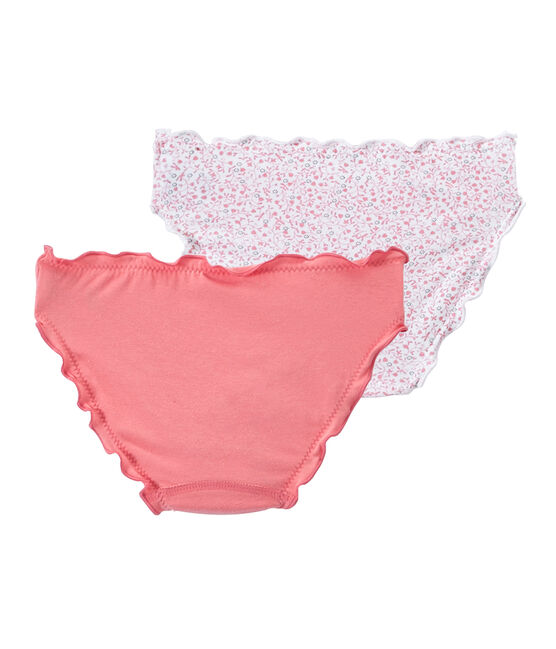 Lot de 2 culottes fille à volants blanc LOT