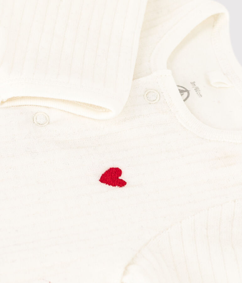 UNISEKS BODYJAMA VAN VELOURS wit MARSHMALLOW