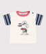 Tee-shirt Petit Bateau X Snoopy en jersey léger bébé