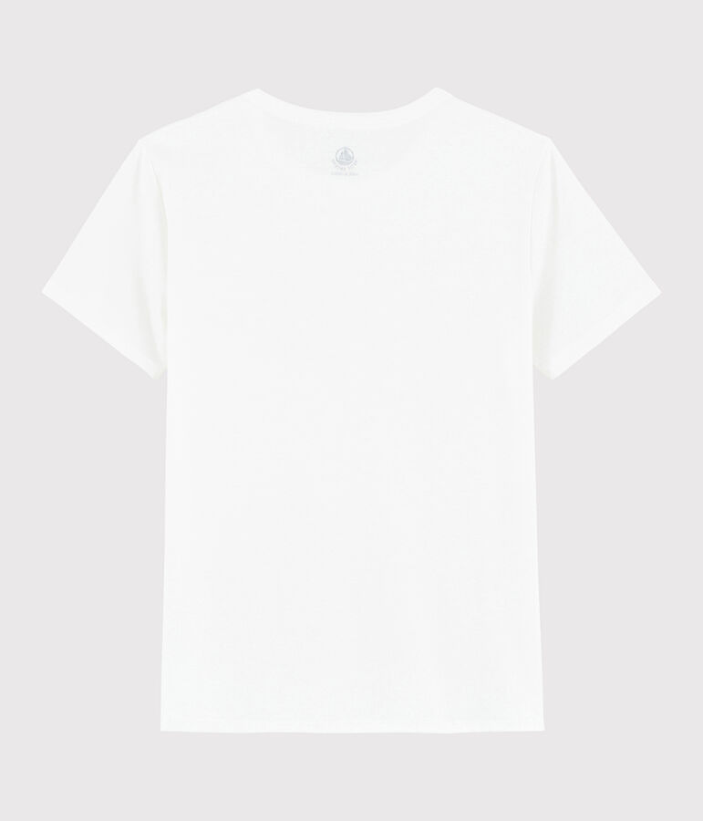 Katoenen dames T-shirt Sea island wit