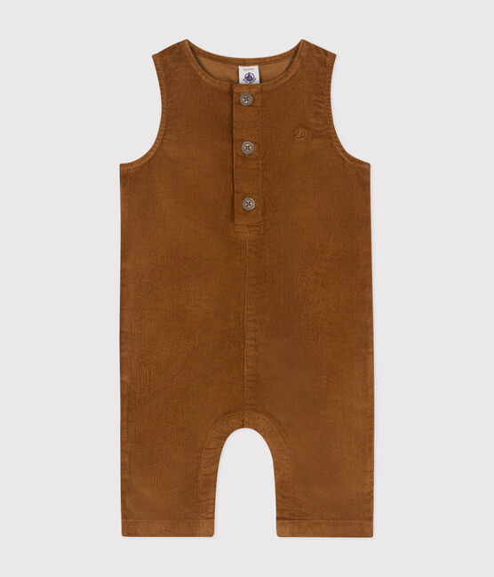 Combinaison en velours bébé marron CUIVRE