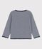 Gestreepte cardigan van biokatoen met 'milleraies'-streepjes voor baby's blauw SMOKING/wit MARSHMALLOW