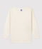 Tee-shirt manches longues enfant en laine et coton gris ECRU