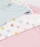 Lot de tee-shirts enfant en coton manches courtes &agrave; c&oelig;urs multicouleur