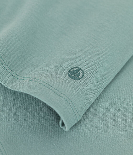 L'Iconique, T-shirt met lange mouw van effen ribstof voor dames groen PAUL