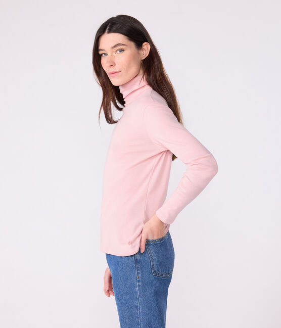 L'Iconique, katoenen coltrui voor dames roze JOLI
