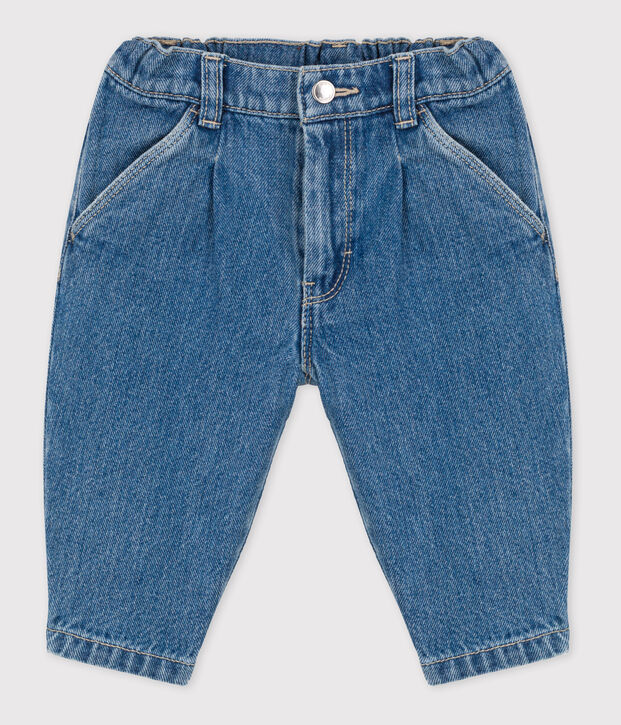 Jean b&eacute;b&eacute; en denim 100% &eacute;coresponsable bleu