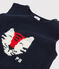 Gebreide babyspencer. blauw SMOKING