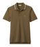 Polo homme en maille piquée marron SHITAKE