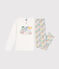 Pyjama en coton enfant blanc MARSHMALLOW/blanc MULTICO