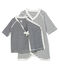 Set kimonorompertje en brassière baby van gebreide stof variante 1