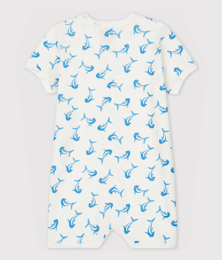 Combicourt dauphin b&eacute;b&eacute; en coton blanc/multicouleur