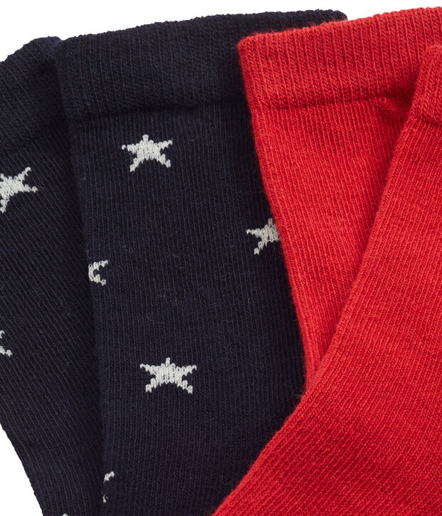 Set van twee paar jongenssokken multicouleur