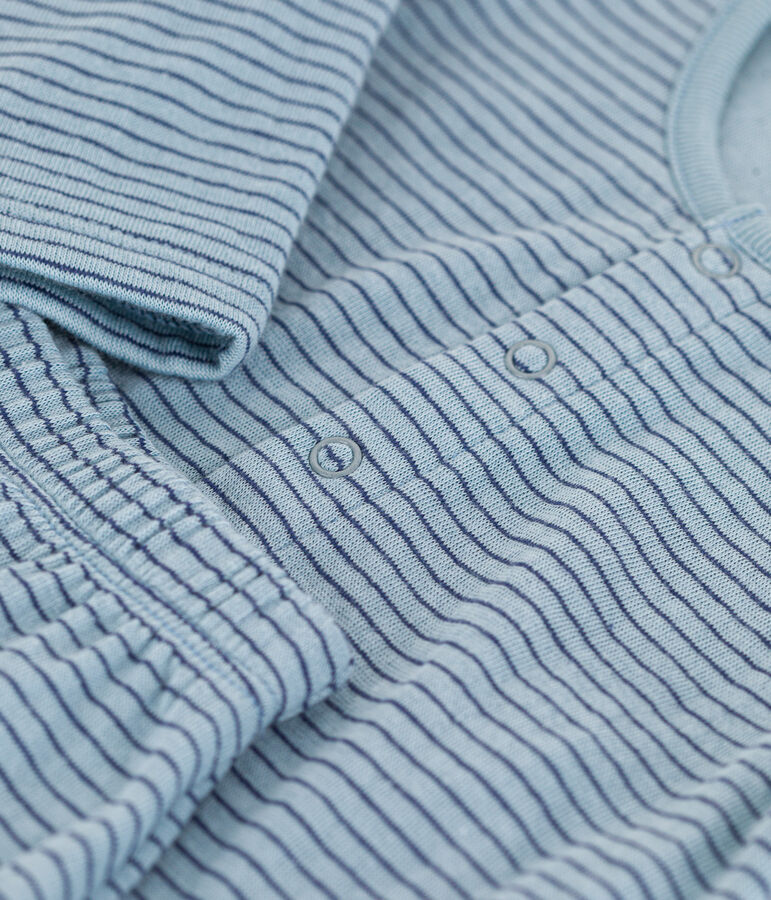 Ensemble ray&eacute; en tubique b&eacute;b&eacute; bleu/bleu/bleu