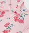 Babypyjama in tubic met bloemenprint roze JOLI/wit MULTICO