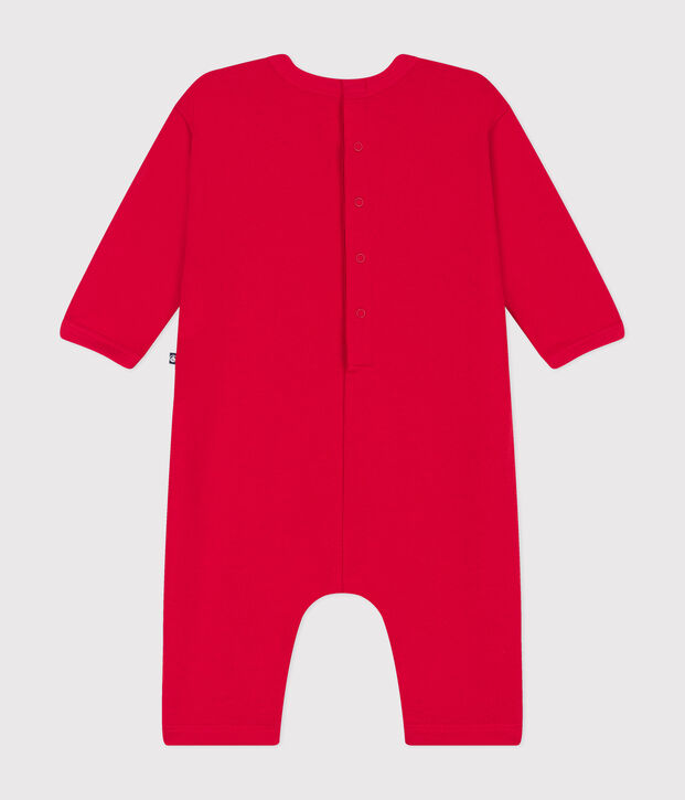 Lang pakje van molton voor baby's rood