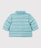 Doudoune rayée capuche rétractable bébé bleu AZUL/blanc AVALANCHE