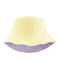 Tweezijdig draagbare bob dames wit/purper/geel