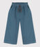 Pantalon large en velours fin enfant fille bleu ROVER