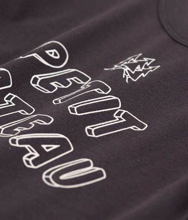 Jongens-T-shirt met lange mouwen grijs