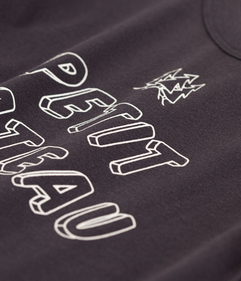 Jongens-T-shirt met lange mouwen grijs DUMBO