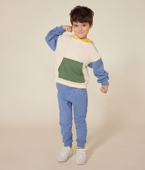 Hoodie van fleece voor jongens wit AVALANCHE/ MULTICO