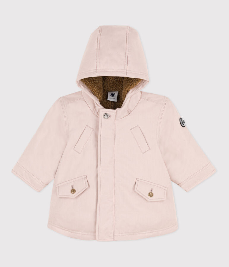 Parka b&eacute;b&eacute; d&eacute;perlante rose SALINE