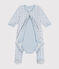 Fluwelen bodypyjama met sterretjes voor baby's blauw GOMME/ BEACH