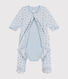 Fluwelen bodypyjama met sterretjes voor baby's