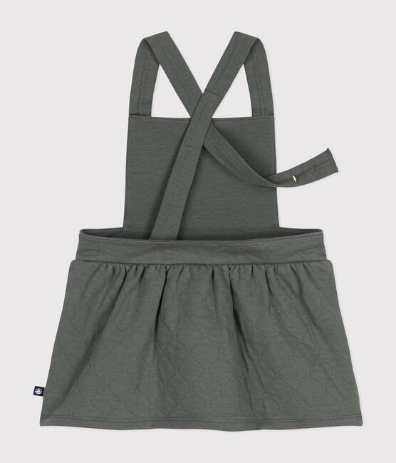 Robe sans manche en tubique matelassé bébé vert THUYA