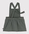 Robe sans manche en tubique matelassé bébé vert THUYA