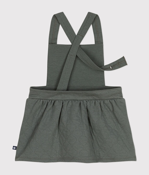 Robe sans manche en tubique matelass&eacute; b&eacute;b&eacute; kaki