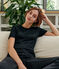 T-shirt coton Sea Island Femme noir NOIR