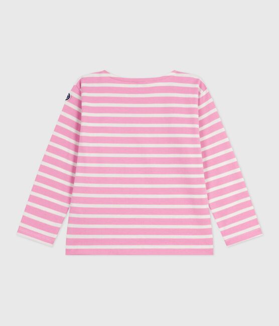 Katoenen marinetruitje voor kinderen roze BOUDOIR/ MILK