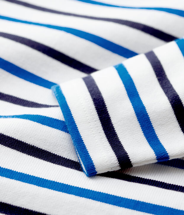 Katoenen marini&egrave;re baby wit/blauw/blauw