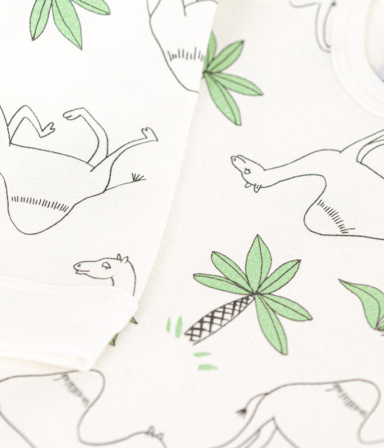 Dors-bien imprim&eacute; en coton blanc/multicouleur