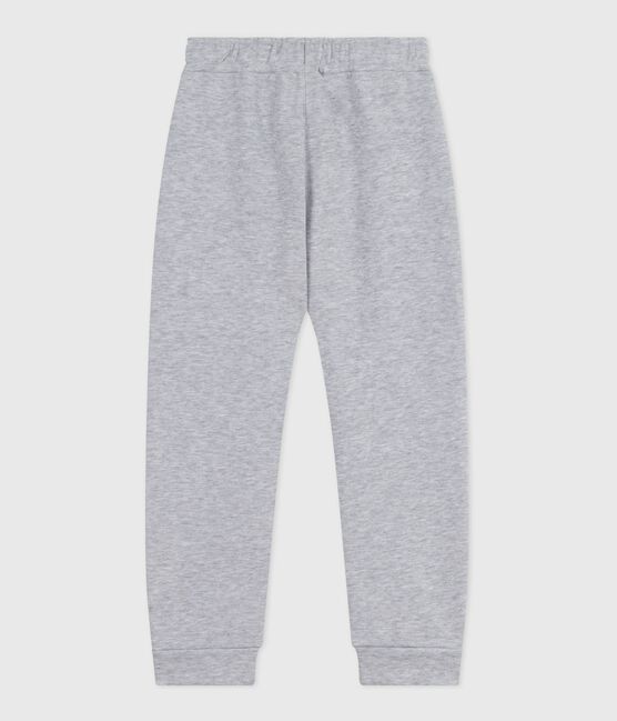 Effen katoenen joggingbroek voor kinderen grijs FUMEE CHINE