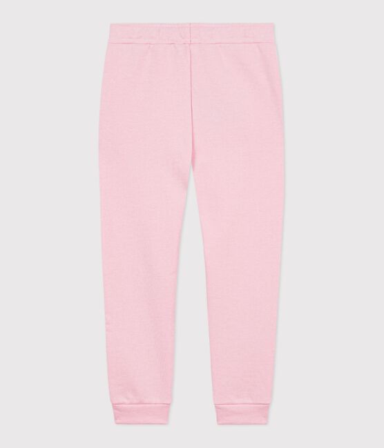 Pantalon de jogging enfant en coton uni rose MARQUISE